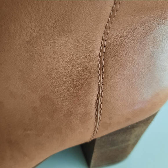 Madewell Ankle Brenner Boots Leather Stacked Heel Booties Brown Womens Size 7 - Picture 11 of 16